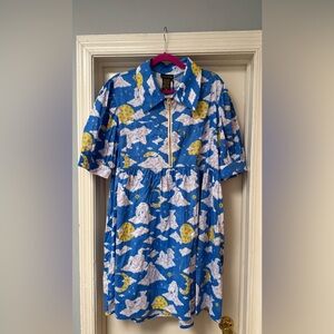 NWT Nooworks Babydoll Dress in Cloud People, 3X